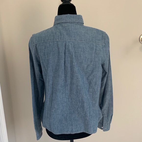 Denim Long Sleeved Button Down Shirt - Picture 2 of 2